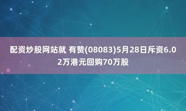 配资炒股网站就 有赞(08083)5月28日斥资6.02万港元回购70万股